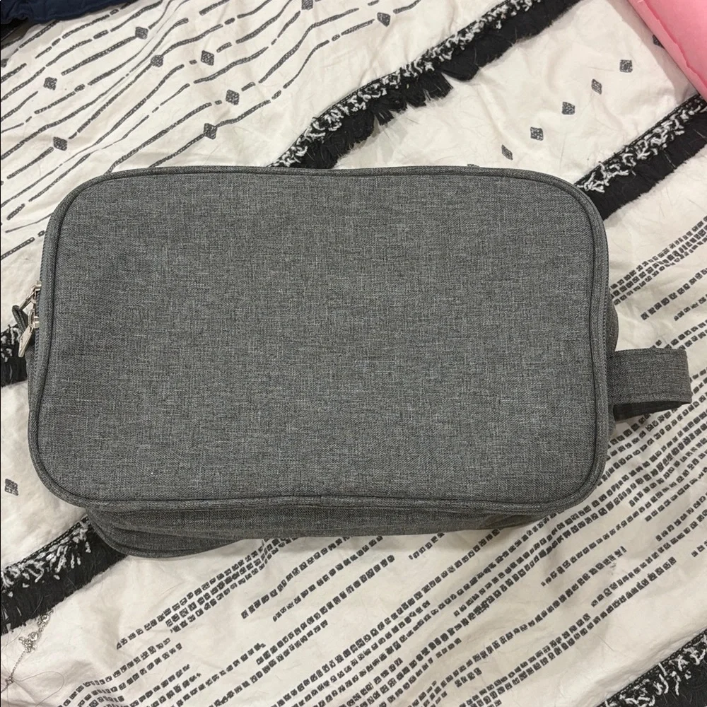 Ulta Beauty Gray Cosmetic Bag